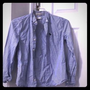 Pinstripe long sleeve button down